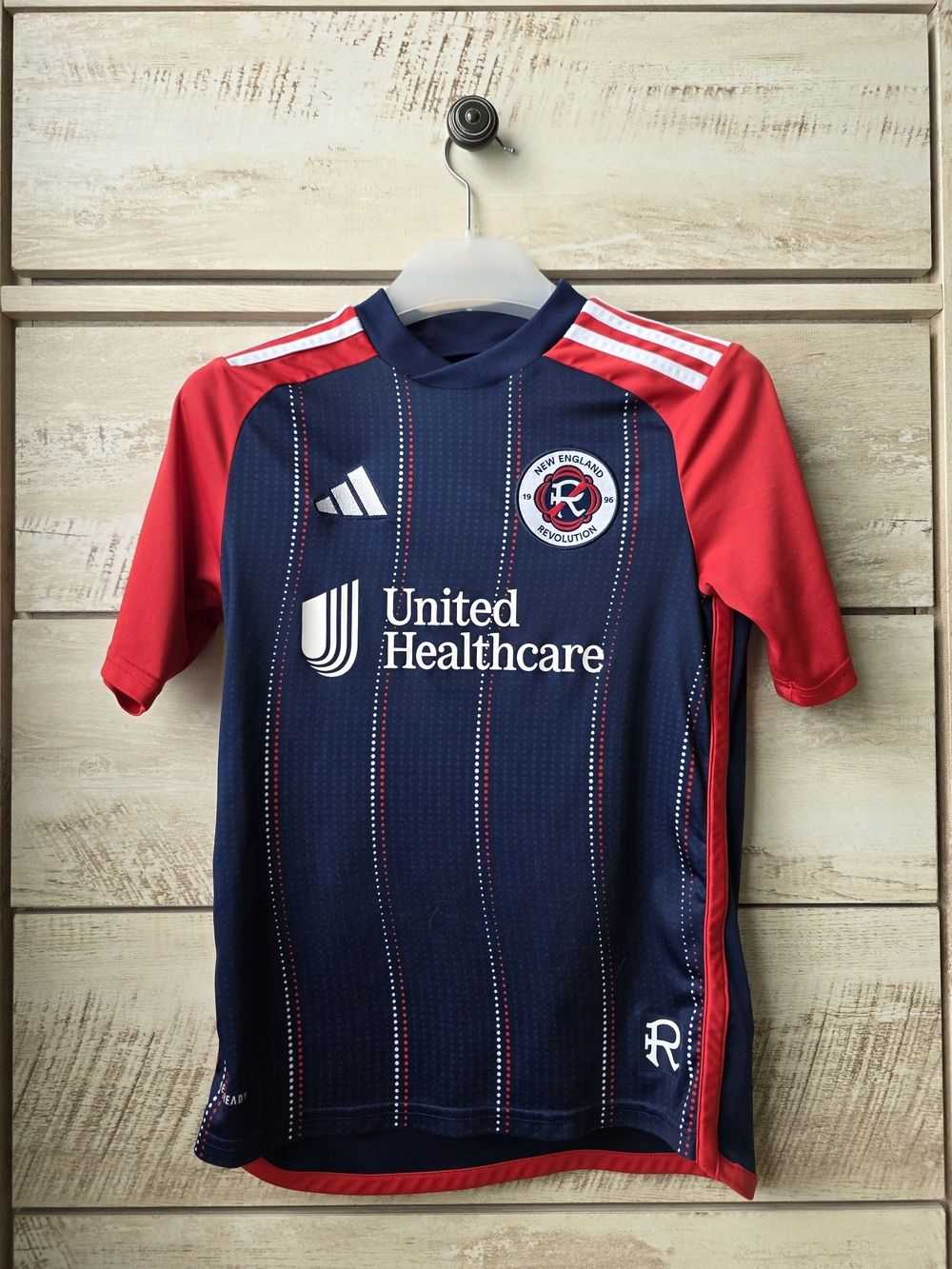 adidas New England Revolution Youth Navy & Red Soccer Jersey